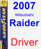 Driver Wiper Blade for 2007 Mitsubishi Raider - Premium