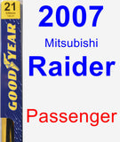 Passenger Wiper Blade for 2007 Mitsubishi Raider - Premium