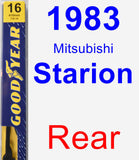 Rear Wiper Blade for 1983 Mitsubishi Starion - Premium