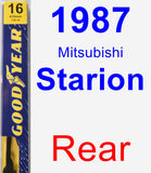 Rear Wiper Blade for 1987 Mitsubishi Starion - Premium