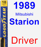 Driver Wiper Blade for 1989 Mitsubishi Starion - Premium