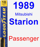 Passenger Wiper Blade for 1989 Mitsubishi Starion - Premium