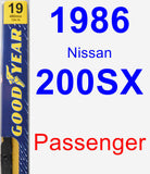 Passenger Wiper Blade for 1986 Nissan 200SX - Premium