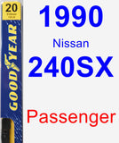 Passenger Wiper Blade for 1990 Nissan 240SX - Premium