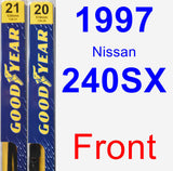 Front Wiper Blade Pack for 1997 Nissan 240SX - Premium