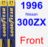 Front Wiper Blade Pack for 1996 Nissan 300ZX - Premium