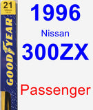 Passenger Wiper Blade for 1996 Nissan 300ZX - Premium