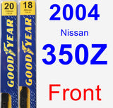 Front Wiper Blade Pack for 2004 Nissan 350Z - Premium