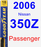 Passenger Wiper Blade for 2006 Nissan 350Z - Premium