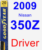 Driver Wiper Blade for 2009 Nissan 350Z - Premium