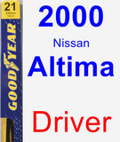 Driver Wiper Blade for 2000 Nissan Altima - Premium