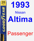 Passenger Wiper Blade for 1993 Nissan Altima - Premium