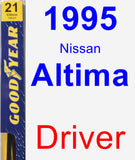 Driver Wiper Blade for 1995 Nissan Altima - Premium