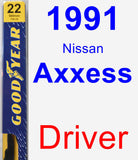 Driver Wiper Blade for 1991 Nissan Axxess - Premium