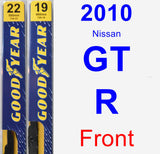 Front Wiper Blade Pack for 2010 Nissan GT-R - Premium