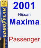 Passenger Wiper Blade for 2001 Nissan Maxima - Premium