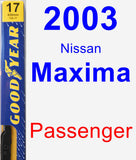 Passenger Wiper Blade for 2003 Nissan Maxima - Premium