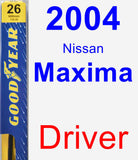 Driver Wiper Blade for 2004 Nissan Maxima - Premium