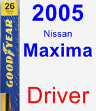 Driver Wiper Blade for 2005 Nissan Maxima - Premium