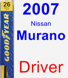 Driver Wiper Blade for 2007 Nissan Murano - Premium