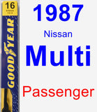 Passenger Wiper Blade for 1987 Nissan Multi - Premium