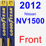 Front Wiper Blade Pack for 2012 Nissan NV1500 - Premium