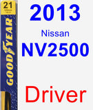 Driver Wiper Blade for 2013 Nissan NV2500 - Premium