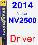 Driver Wiper Blade for 2014 Nissan NV2500 - Premium