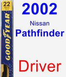 Driver Wiper Blade for 2002 Nissan Pathfinder - Premium