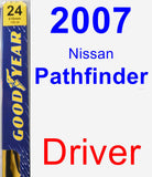 Driver Wiper Blade for 2007 Nissan Pathfinder - Premium