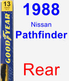 Rear Wiper Blade for 1988 Nissan Pathfinder - Premium