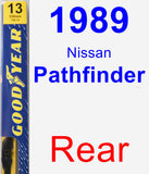 Rear Wiper Blade for 1989 Nissan Pathfinder - Premium