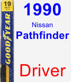 Driver Wiper Blade for 1990 Nissan Pathfinder - Premium