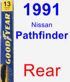 Rear Wiper Blade for 1991 Nissan Pathfinder - Premium