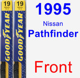 Front Wiper Blade Pack for 1995 Nissan Pathfinder - Premium