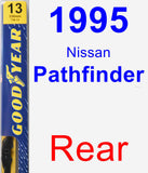 Rear Wiper Blade for 1995 Nissan Pathfinder - Premium