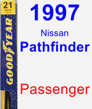 Passenger Wiper Blade for 1997 Nissan Pathfinder - Premium