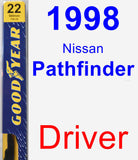 Driver Wiper Blade for 1998 Nissan Pathfinder - Premium