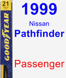 Passenger Wiper Blade for 1999 Nissan Pathfinder - Premium