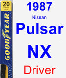 Driver Wiper Blade for 1987 Nissan Pulsar NX - Premium