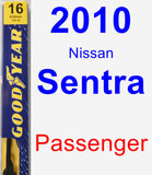 Passenger Wiper Blade for 2010 Nissan Sentra - Premium