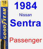 Passenger Wiper Blade for 1984 Nissan Sentra - Premium