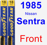 Front Wiper Blade Pack for 1985 Nissan Sentra - Premium