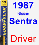 Driver Wiper Blade for 1987 Nissan Sentra - Premium