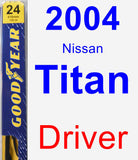 Driver Wiper Blade for 2004 Nissan Titan - Premium