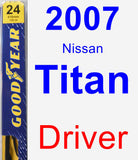 Driver Wiper Blade for 2007 Nissan Titan - Premium