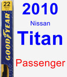 Passenger Wiper Blade for 2010 Nissan Titan - Premium