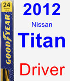 Driver Wiper Blade for 2012 Nissan Titan - Premium