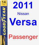 Passenger Wiper Blade for 2011 Nissan Versa - Premium