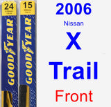 Front Wiper Blade Pack for 2006 Nissan X-Trail - Premium